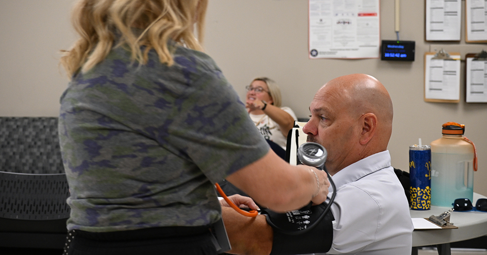 bus driver blood pressure check