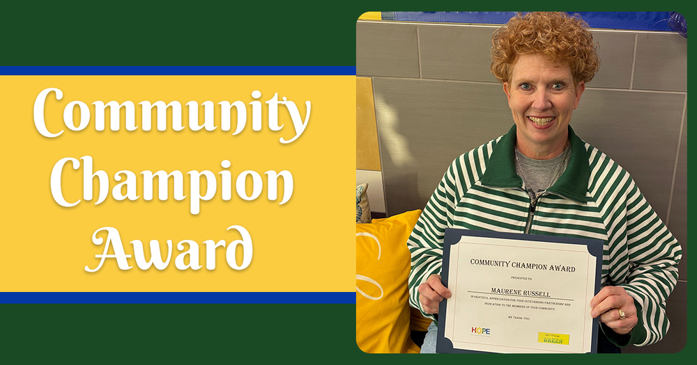 Russell Community Champion award