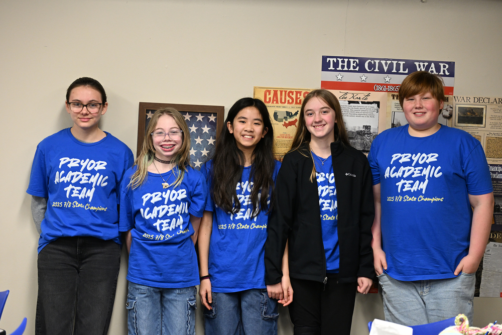 Team of Five middle schoolers