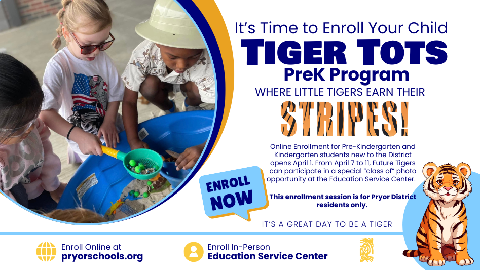 PreK Kindergarten Enrollment begins April 1
