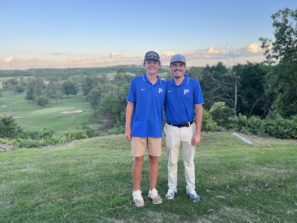 Trooper and Wesley after the round