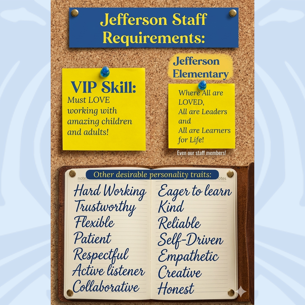 Jefferson staff requirements