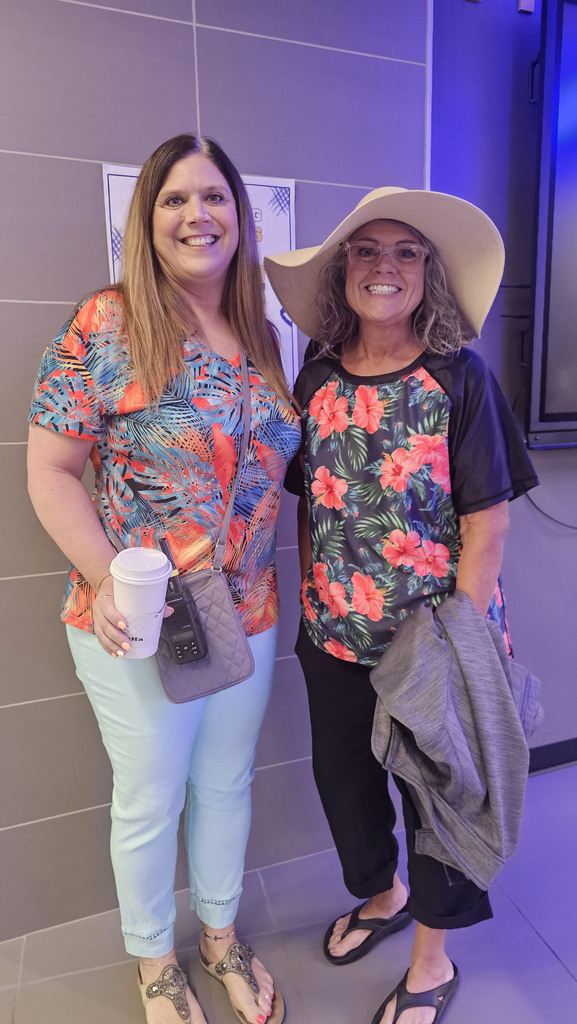 Two teachers dressed up