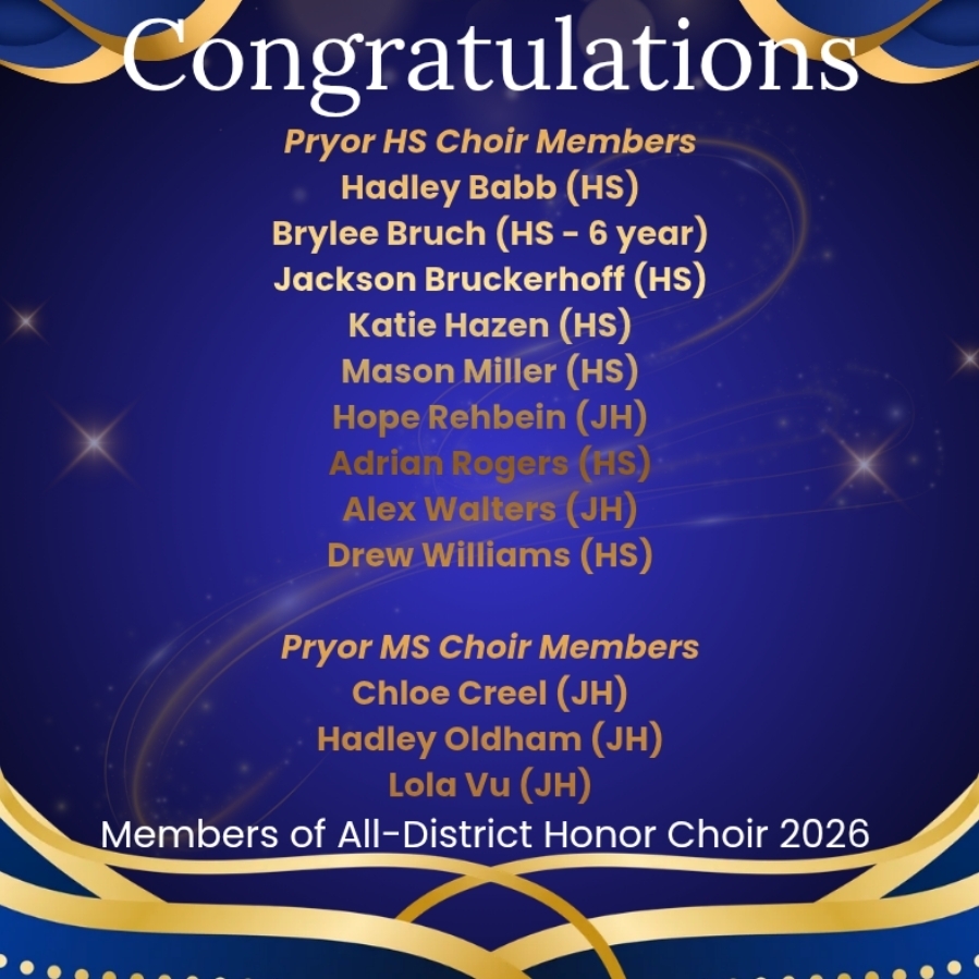All-District Honor Choir 2026 Results