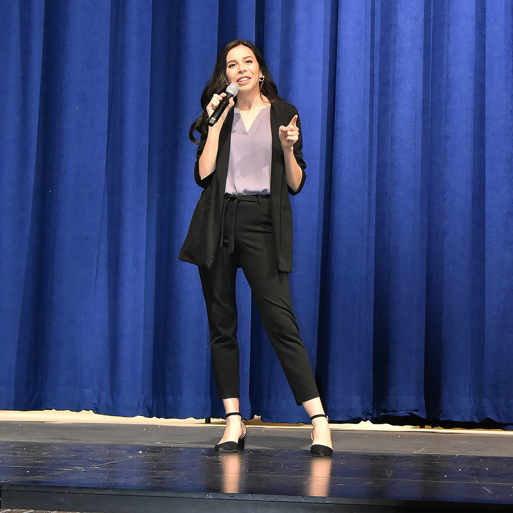 Emma speaking