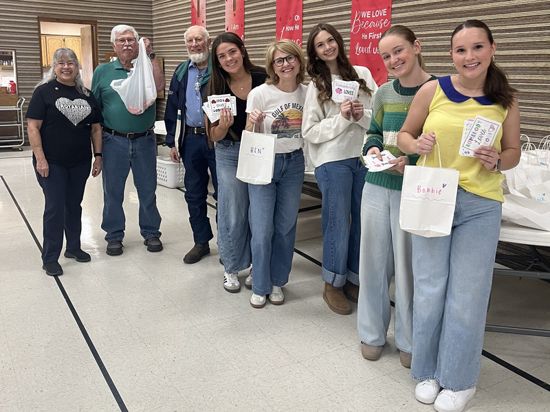 students with rotary members