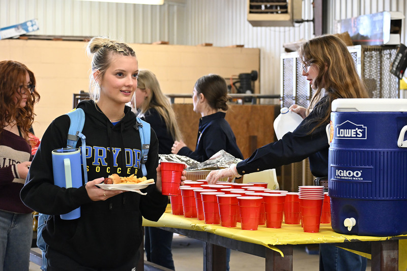 soccer player gets food