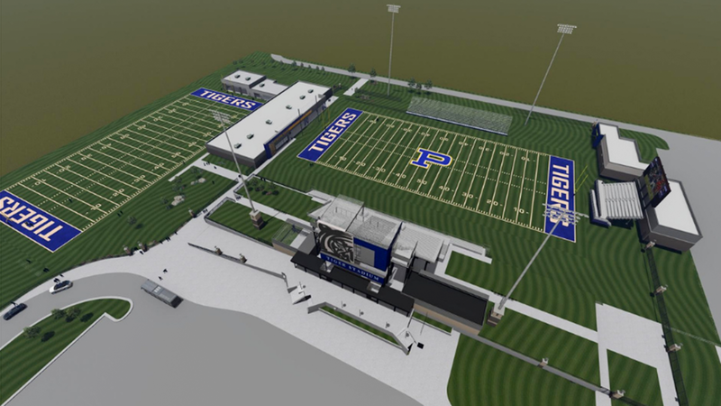 rendering of practice field