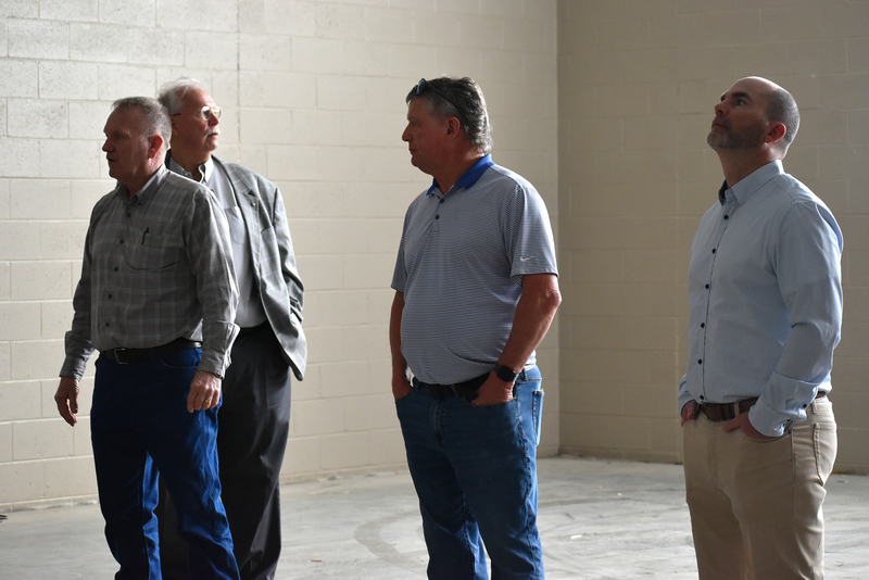 in the new athletic wing