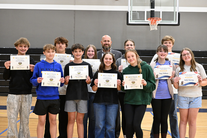 students with speaker