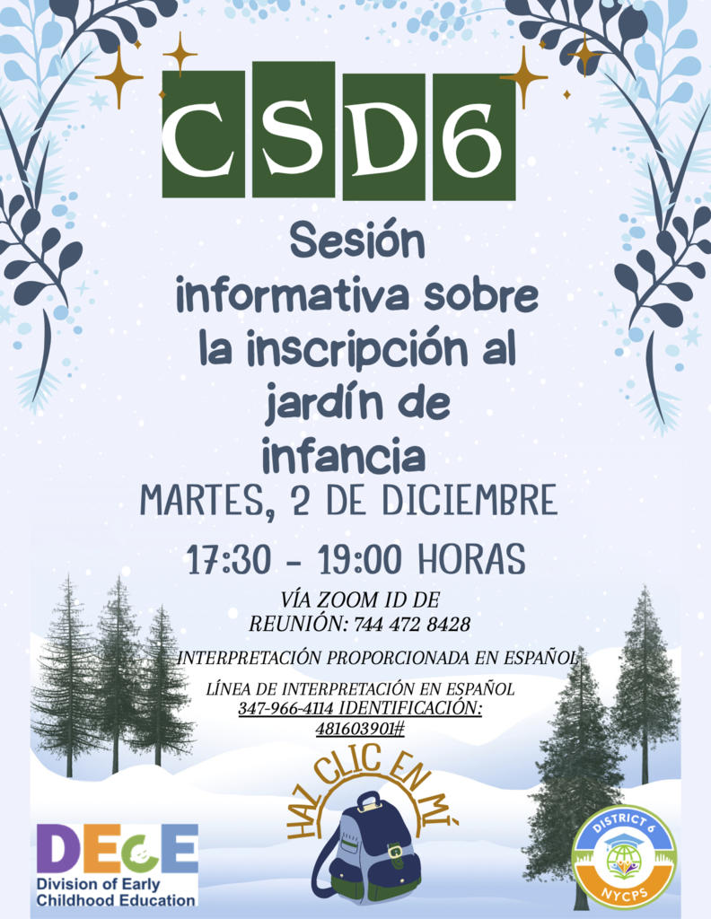 Text is same as post, translated into Spanish, with a winter scene as a background