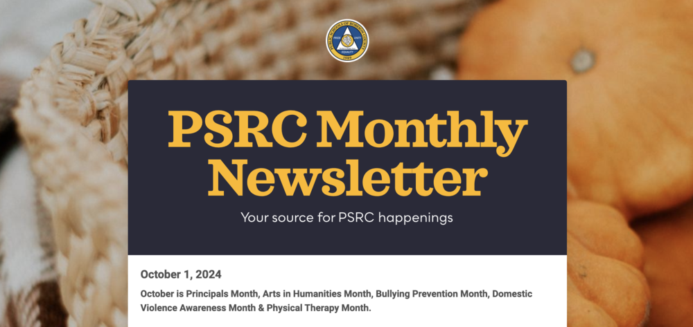PSRC Monthly Newsletter