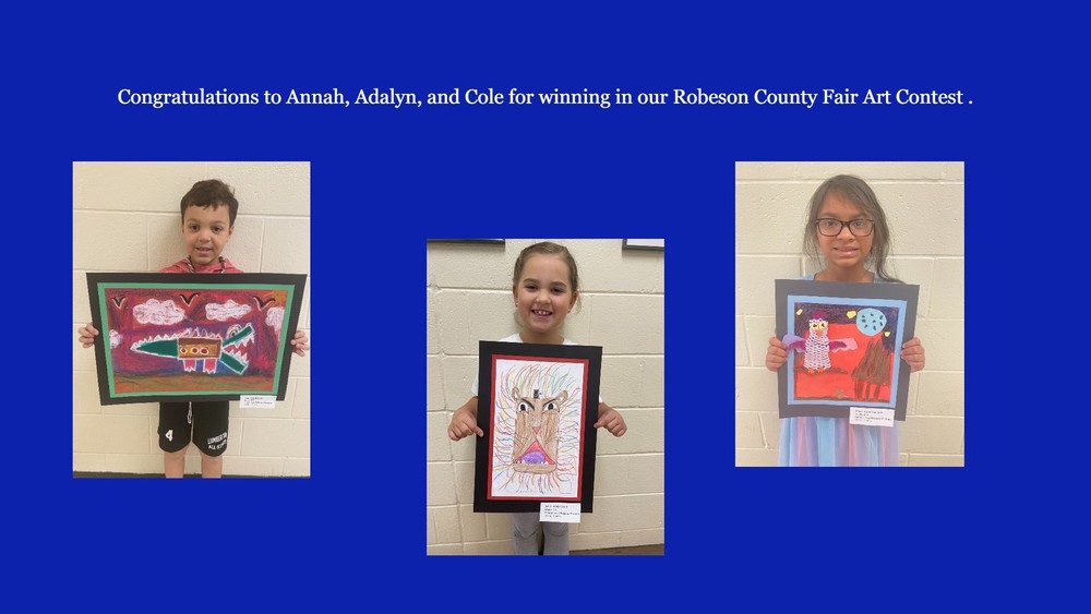 East Robeson 2025-26 Robeson County Fair Art Winnersw