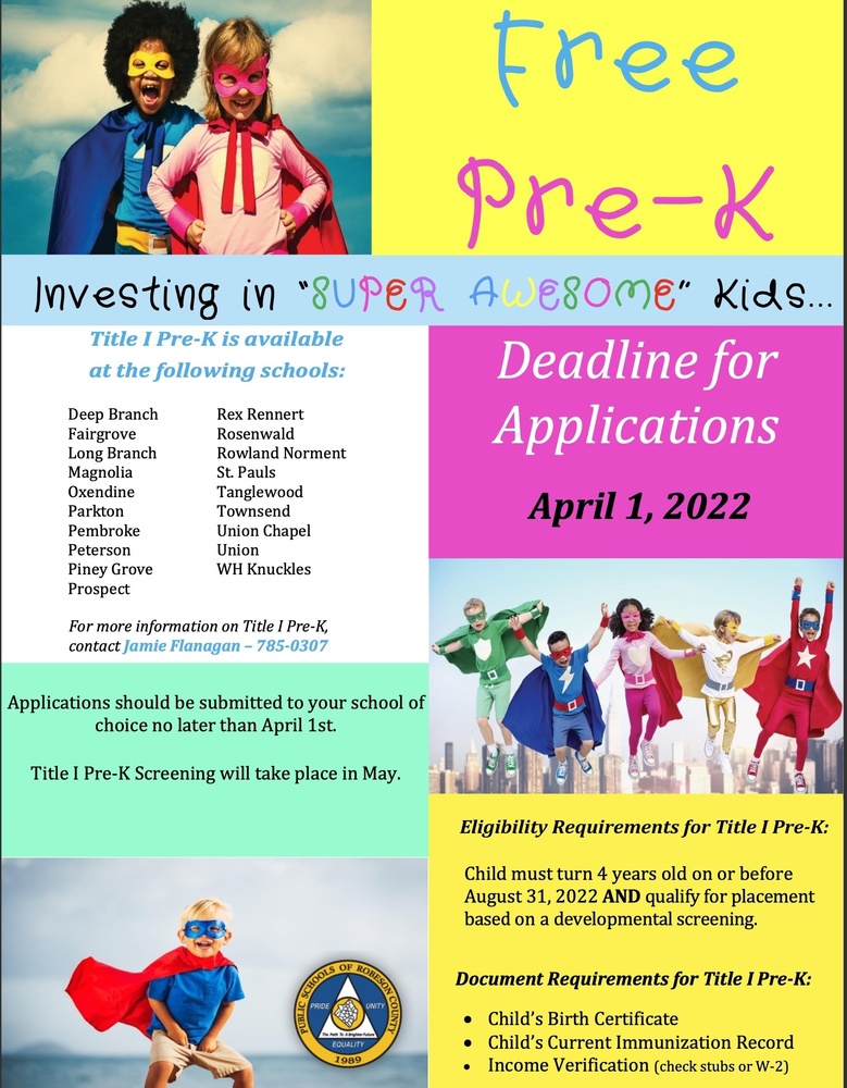 Pre-K Registration 