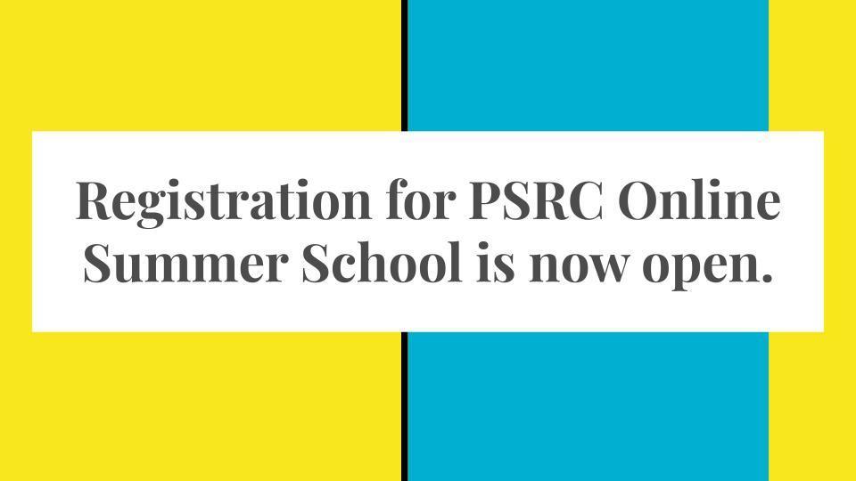 Summer Online Registration
