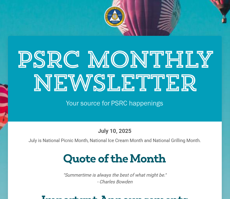 PSRC Monthly
