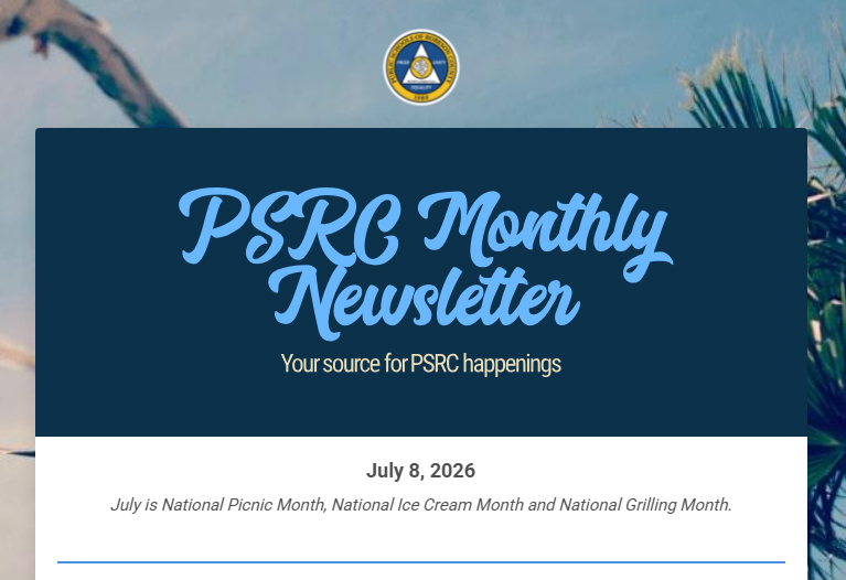 PSRC Monthly Newsletter