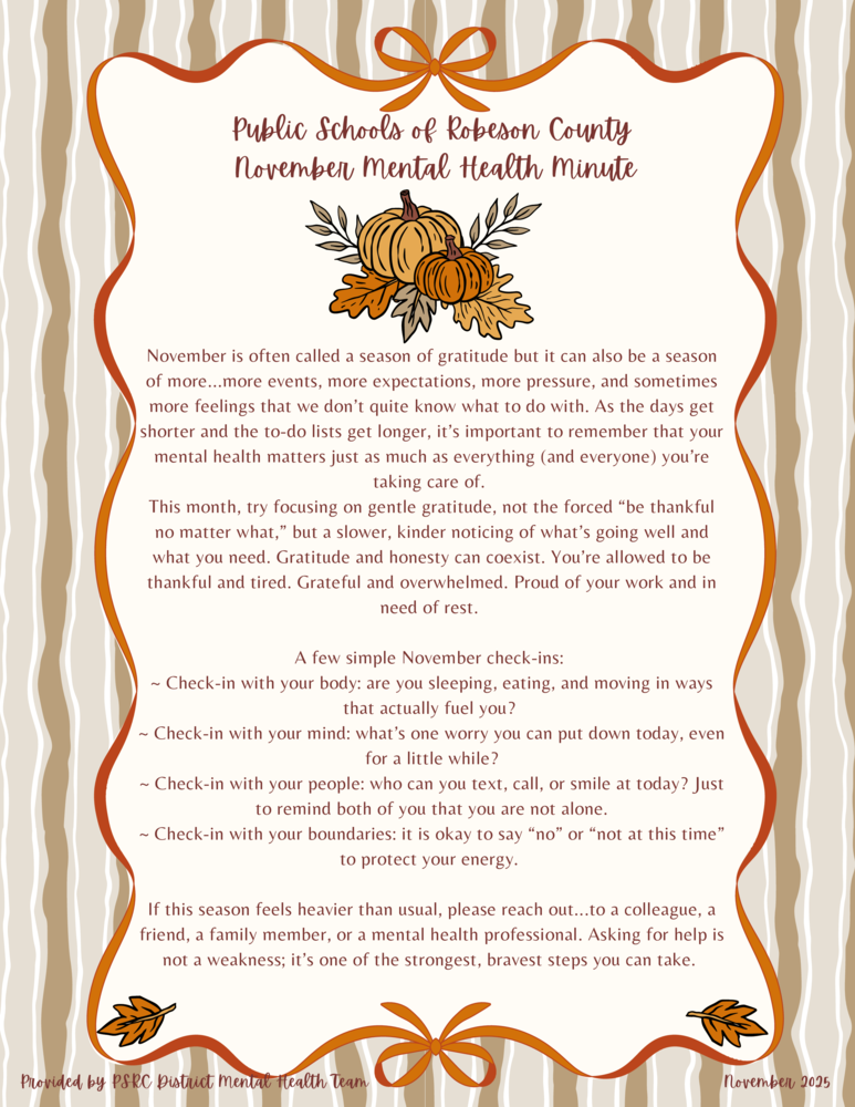 Mental Health Minute