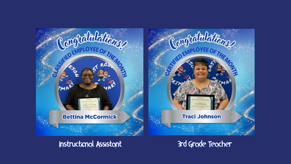 East Robeson Classified and Certified employee of the month for January
