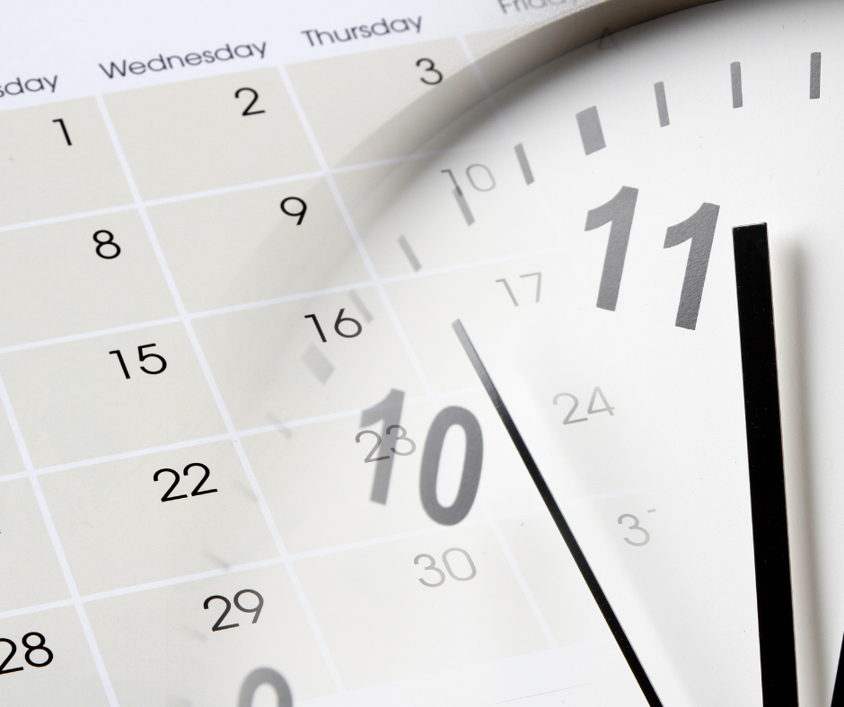 Calendar and clock graphic