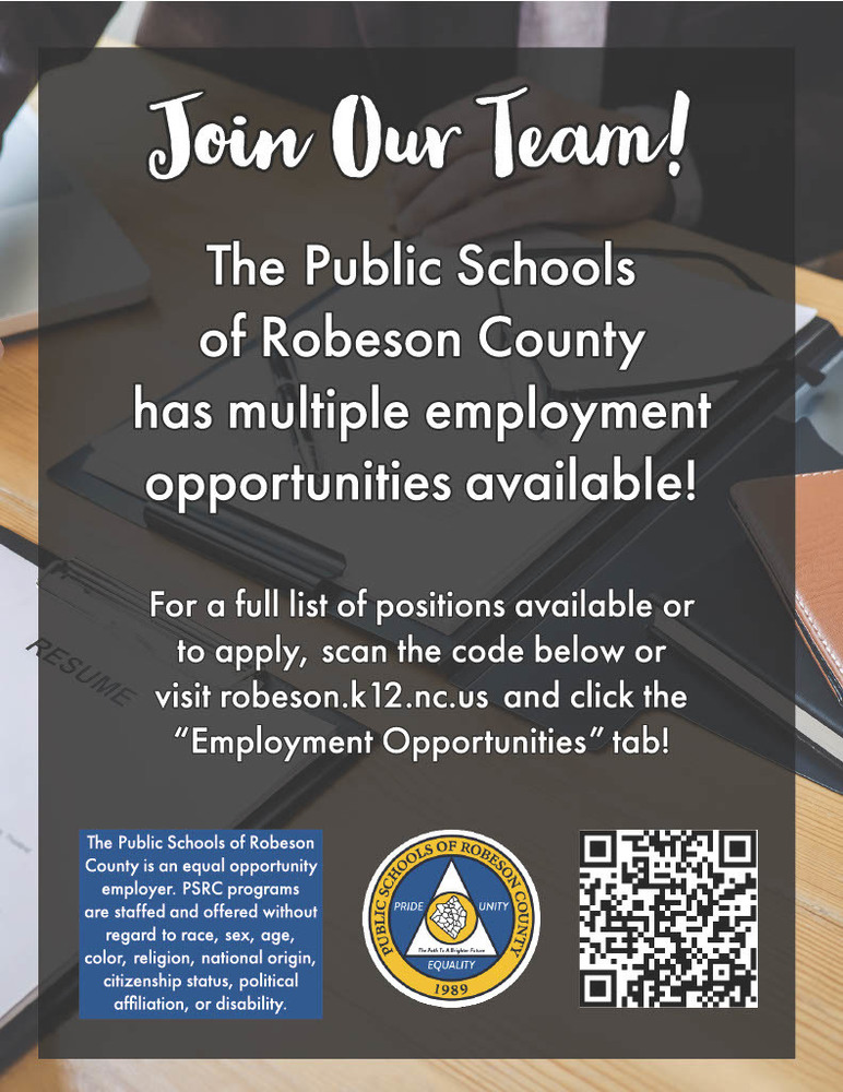 Join our team flyer