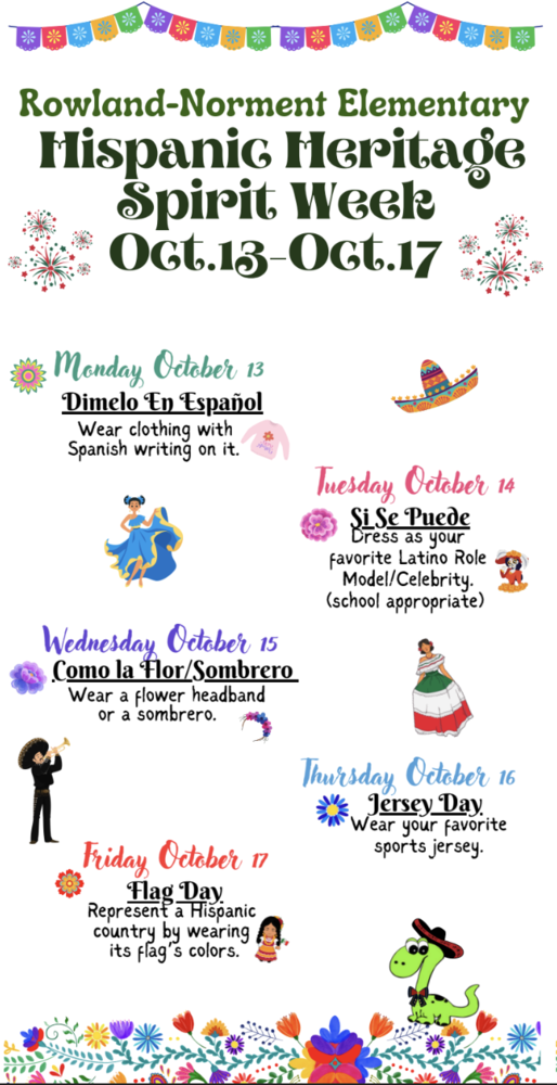 Hispanic Heritage Spirit Week