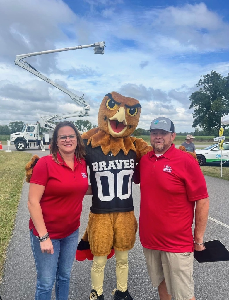 Charlotte and Ray with UNCP Mascot