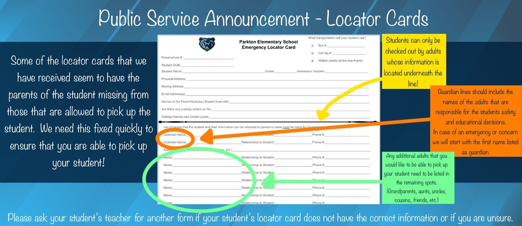 Locator Card