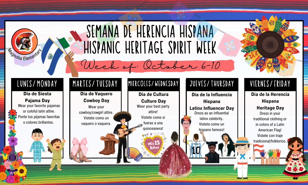 Hispanic Heritage Spirit Week
