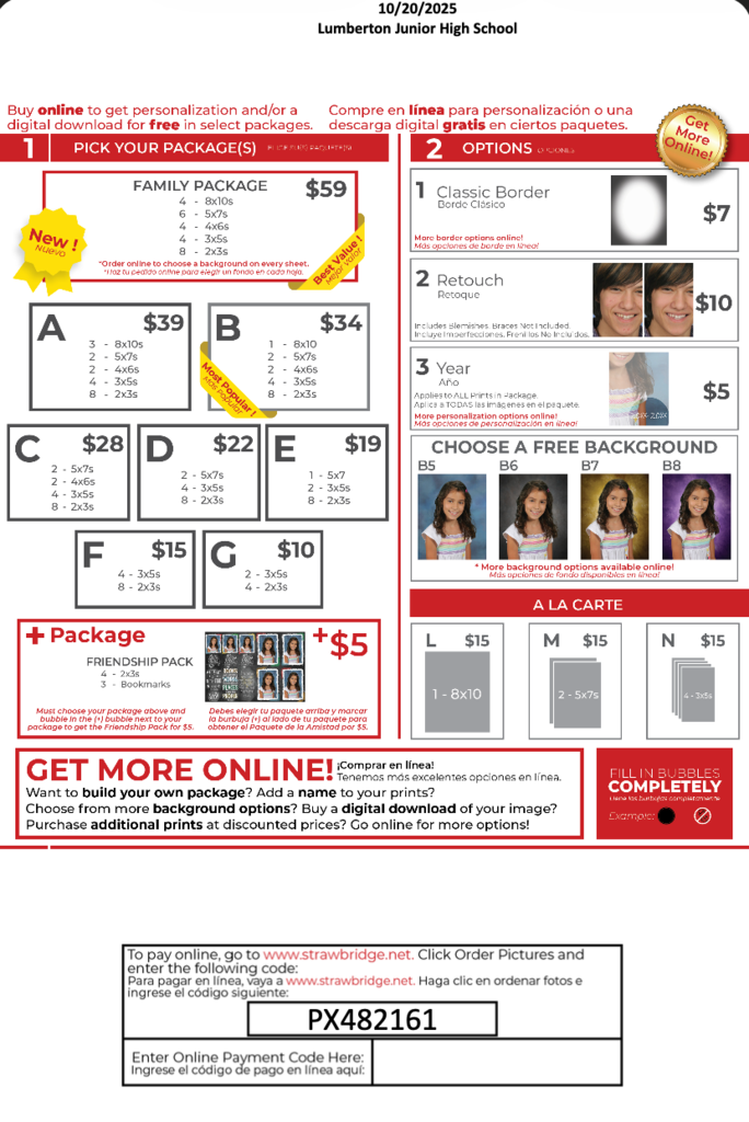 umberton Junior High School will have Fall Picture Day on Monday, October 20, 2025!  Capture those smiles and make memories that will last a lifetime! 🌟 Students, be sure to come dressed and ready for your photo — these pictures will be used for the yearbook and school IDs.  📅 Date: October 20, 2025 📍 Location: Lumberton Junior High School  Let’s make this Picture Day one to remember! ❤️💛 #LJHS #PictureDay #BraveNation