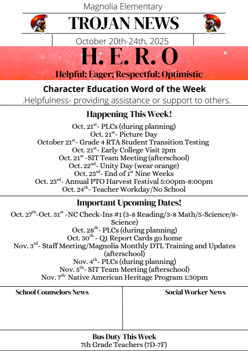 Weekly Newsletter
