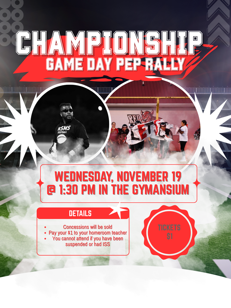 Game Day Pep Rally Poster