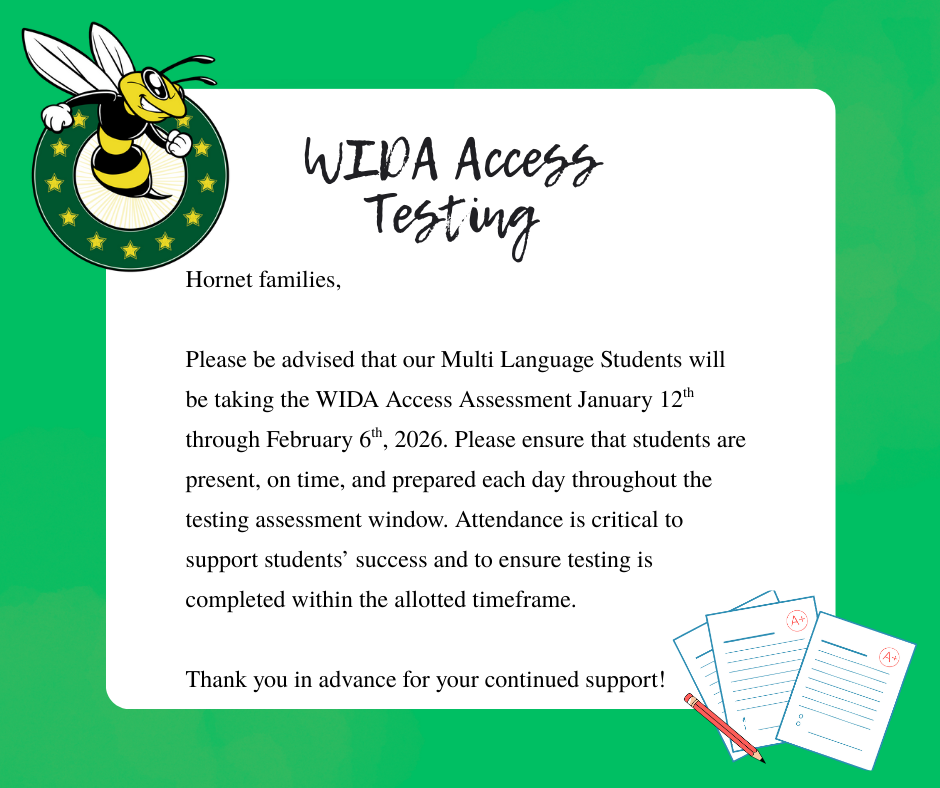 WIDA Access testing information