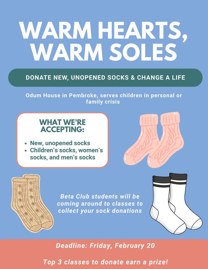 LBES Beta Club Sock Flyer