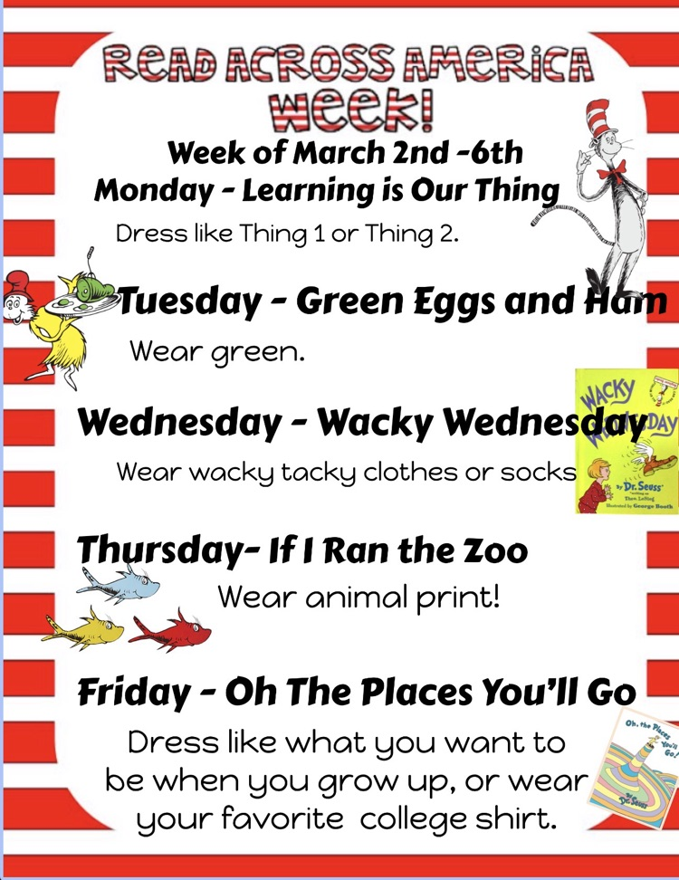 Read Across America Week Flyer