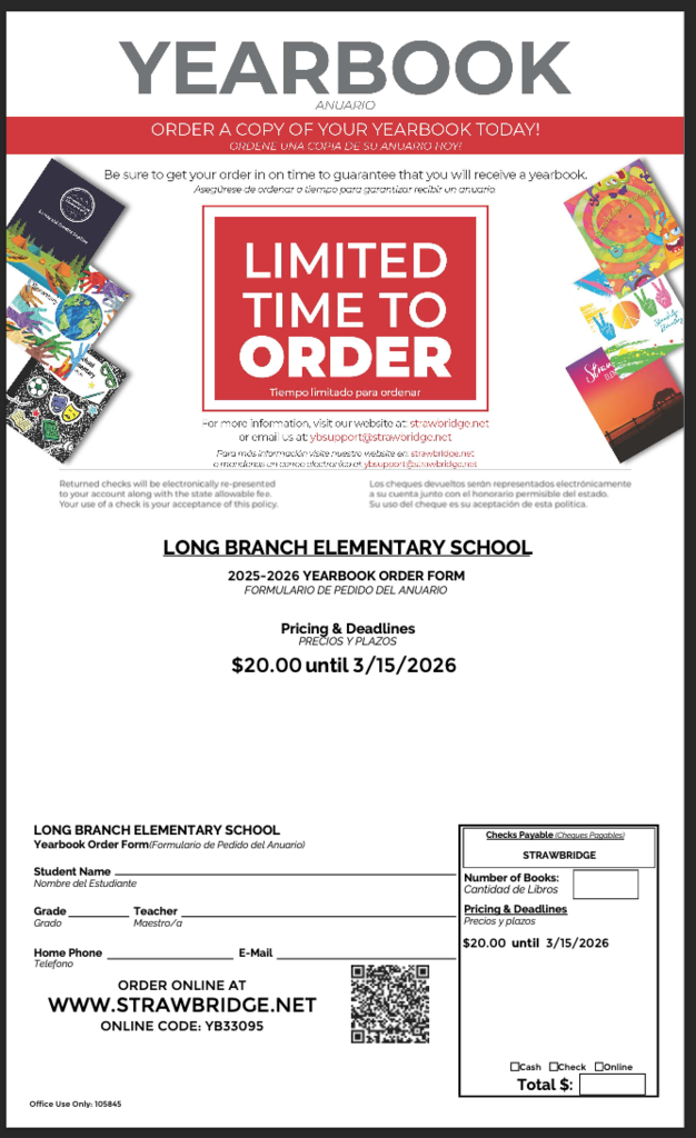 Yearbook Order Form