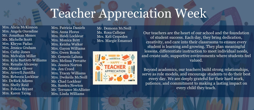 Teacher Appreciation 