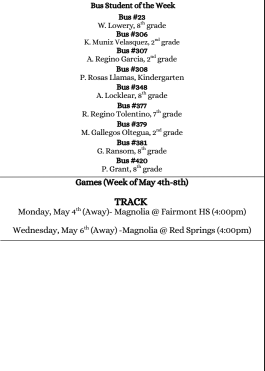 Weekly Newsletter