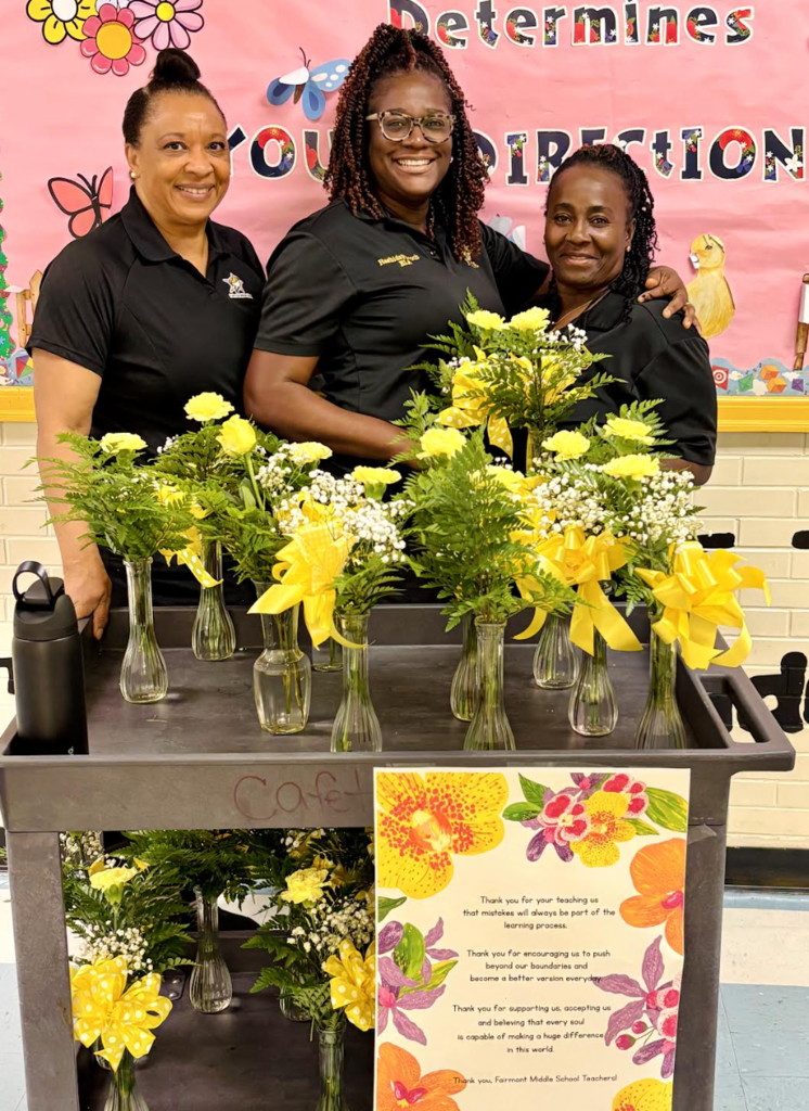 8th grade team flowers