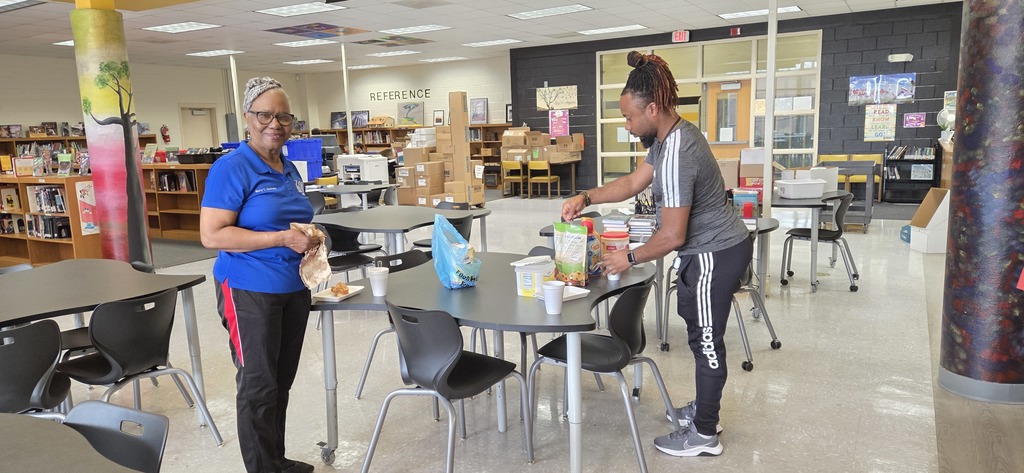 Ms. Greenlee and Coach Harris