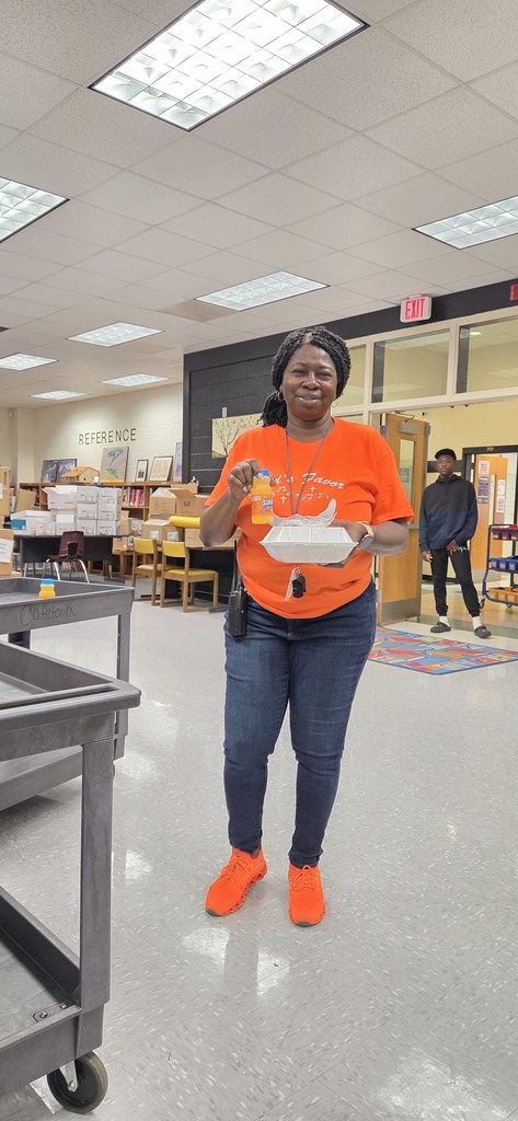 Ms. Baldwin with a PTO breakfast plate