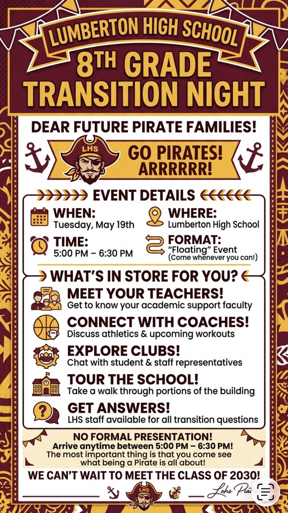 8th grade Transition Night 