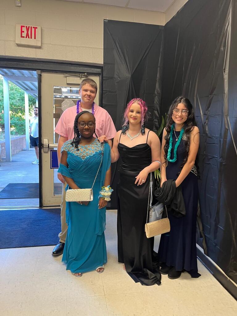 8th grade students entering prom