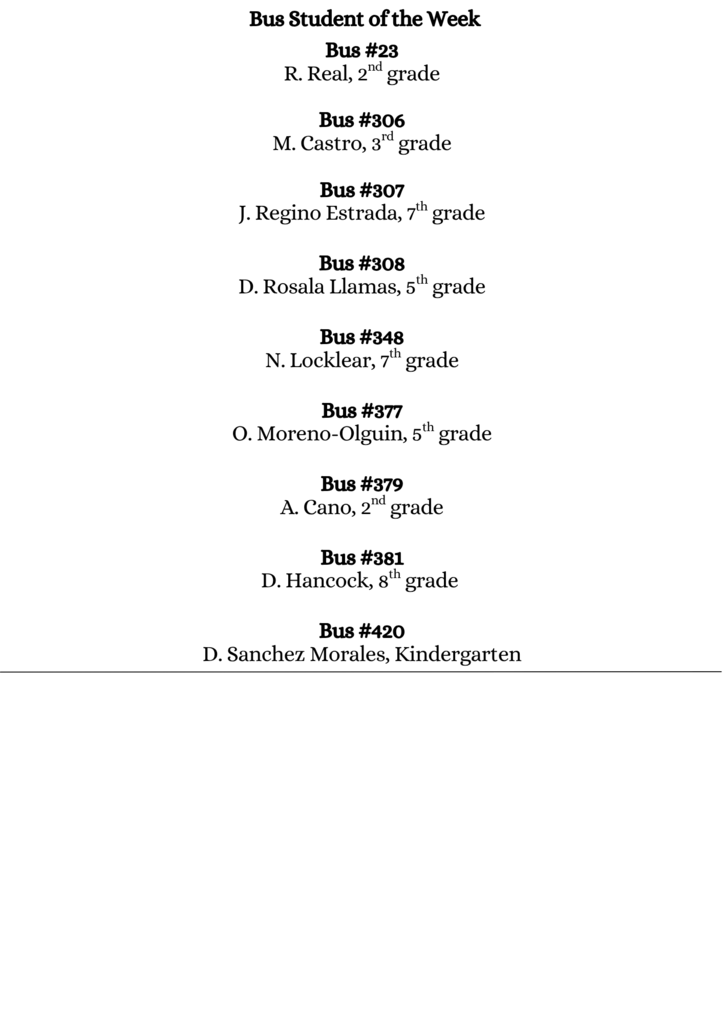 Weekly Newsletter