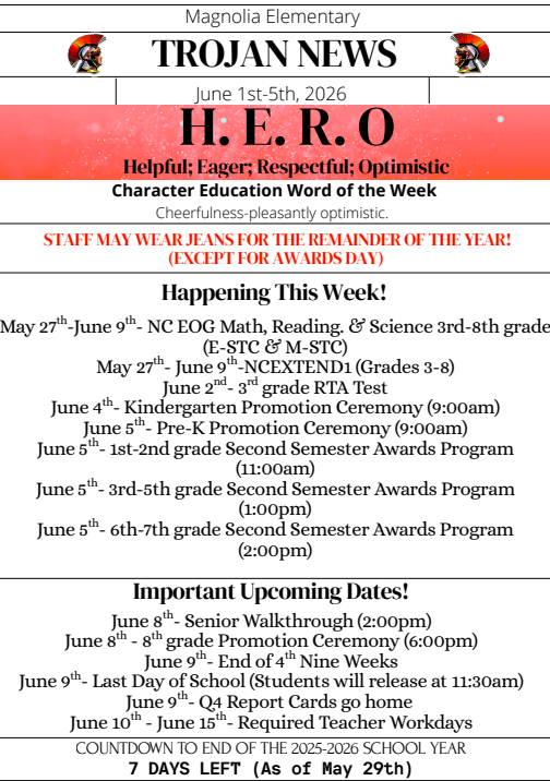 Weekly Newsletter