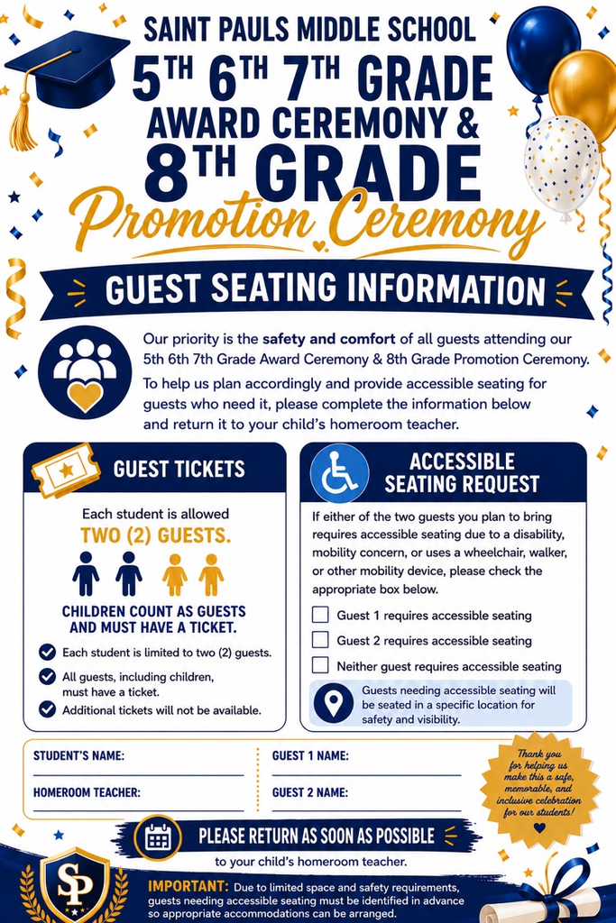 Guest Seating Information