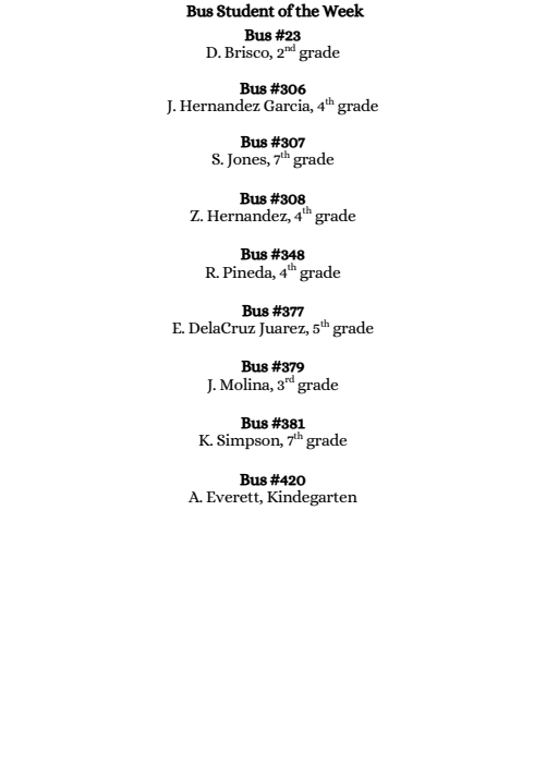 Weekly Newsletter
