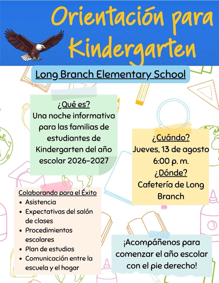 kindergarten orientation flyer in Spanish