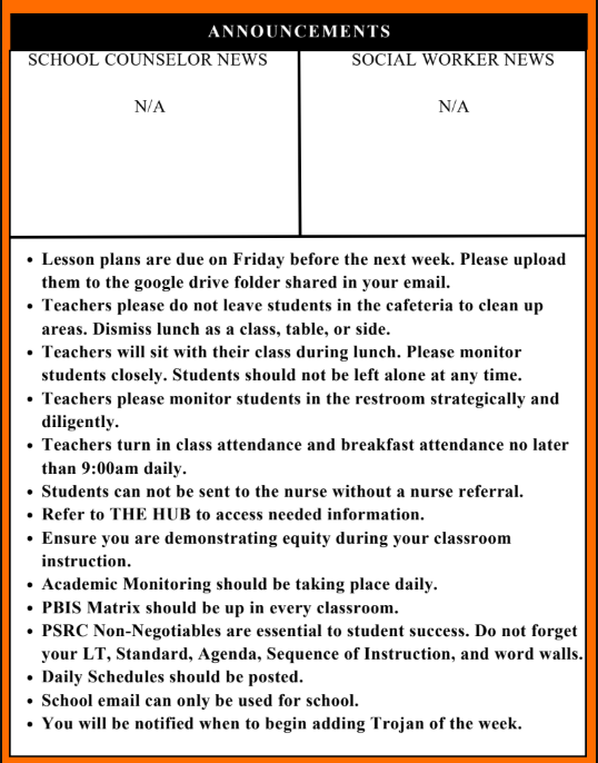 Weekly Newsletter