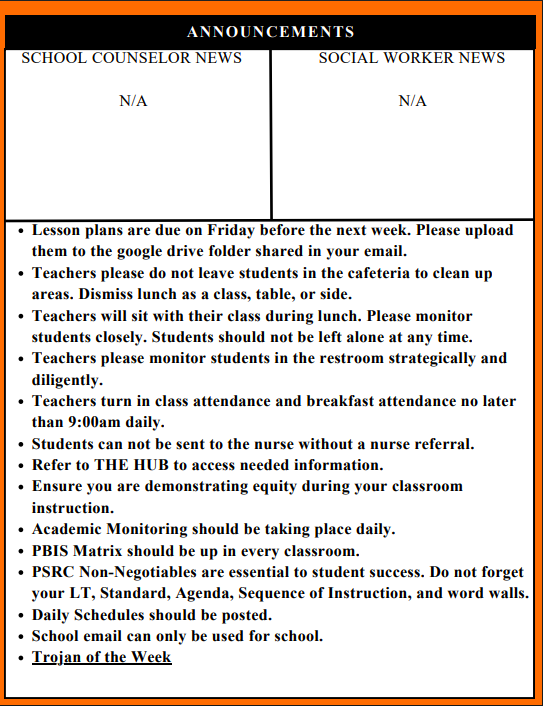 Weekly Newsletter